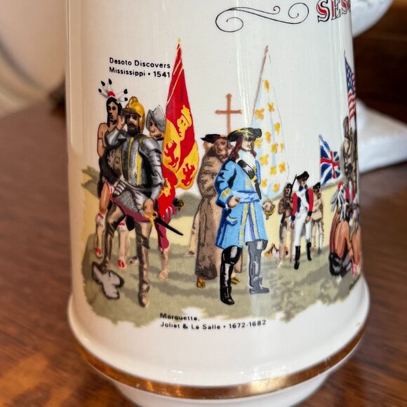 1969 Memphis Stitzel Weller Sesquicentennial Porcelain Decanter - Picture 9 of 15